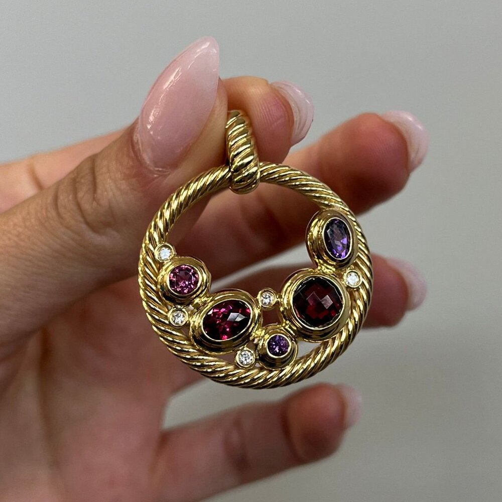 David Yurman Mosaic Collection Pendant - Picture 6 of 7